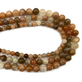 Sunstone Moonstone Round Gem Stone Beads Jewelry DIY 6/8/10MM