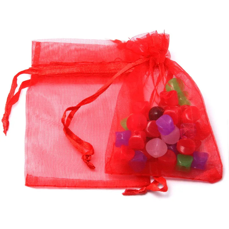Mixed Colour Organza Pouch Jewelry Gift Bag for Wedding