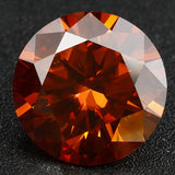 0.5-2.0ct VVS1 Round Cut Moissanite Stone - Red Garnet