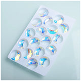 Moon Shape Austria Glass Beads for Jewelry Making