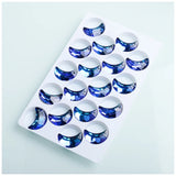 Moon Shape Austria Glass Beads for Jewelry Making