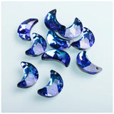 Moon Shape Austria Glass Beads for Jewelry Making
