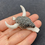 Bull Head Shape Pendant Multicolor Acrylic DIY Jewelry Making Beaded Decoration