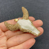 Bull Head Shape Pendant Acrylic Jewelry Making DIY Accessories