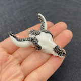 Bull Head Shape Pendant Multicolor Acrylic DIY Jewelry Making Beaded Decoration