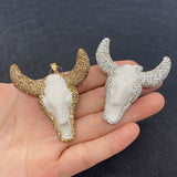 Bull Head Shape Pendant Acrylic Jewelry Making DIY Accessories