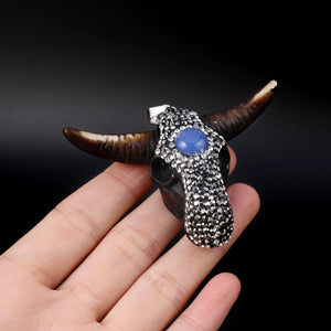 Bull Head Pendant Acrylic for DIY Jewelry Making