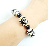 Multicolor Agate Tianzhu Beads Bracelet Tibetan Style Crystal Jewelry