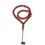 Muslim 45 Bead Dark Red Agate Rosary Subhah Counter