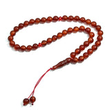 Muslim 45 Bead Dark Red Agate Rosary Subhah Counter