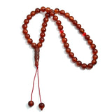 Muslim 45 Bead Dark Red Agate Rosary Subhah Counter