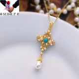NA709 Fine Woman Bride Party Wedding Gift Cross 18KT Pendant Necklace