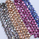 Dyed Freshwater Coin Pearl Beads 12-13mm Short Strand