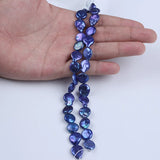 Dyed Freshwater Coin Pearl Beads 12-13mm Short Strand