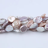 15-18mm Freshwater Coin Pearl Beads Short Strand