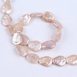 15-18mm Freshwater Coin Pearl Beads Short Strand