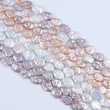 15-18mm Freshwater Coin Pearl Beads Short Strand