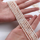 3.5-4mm Natural Freshwater Potato Pearl Strands