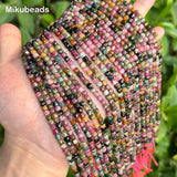 A+ 4.1mm Tourmaline Faceted Loose Beads For Jewelry Making