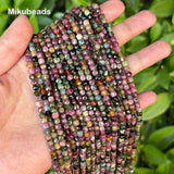 A+ 4.1mm Tourmaline Faceted Loose Beads For Jewelry Making