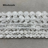 Brazil Crackle Quartz Smooth Round Loose Beads 6mm 8mm 10mm for Jewelry DIY
