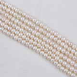 7-8mm Natural Potato Freshwater Pearls Beads Strands