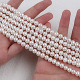 7-8mm Natural Potato Freshwater Pearls Beads Strands