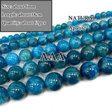 Natural Apatite Stone Beads for Jewelry Making Diy Bracelet