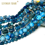 Natural Apatite Stone Beads for Jewelry Making Diy Bracelet