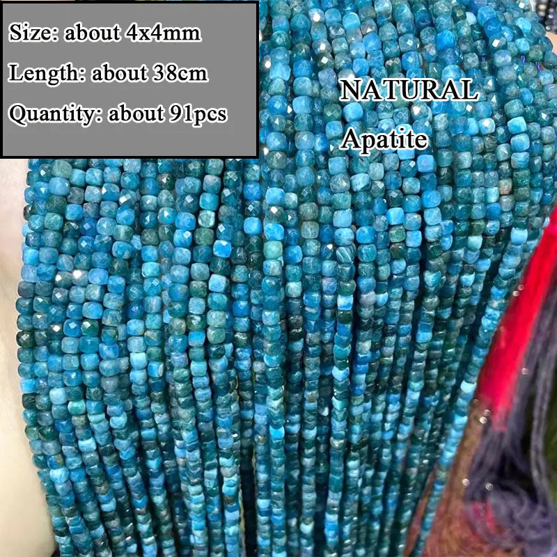Natural Apatite Stone Beads for Jewelry Making Diy Bracelet