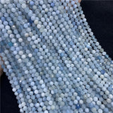 Aquamarines Faceted Beads 5/6mm Charms Crystal DIY Gem Beads for Jewelry Making