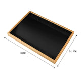 Bamboo Necklace Display Tray Velvet Necklace Organizer