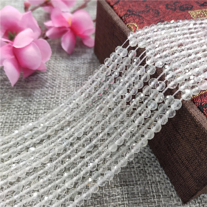 Faceted 2/3/4mm Crystal Beads for DIY Jewelry Making
