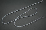 Natural Lance Agate 2mm Faceted Diamond Cutting Stone Round Beads