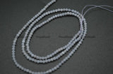 Natural Lance Agate 2mm Faceted Diamond Cutting Stone Round Beads