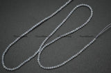 Natural Lance Agate 2mm Faceted Diamond Cutting Stone Round Beads
