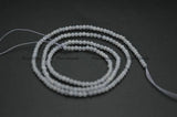 Natural Lance Agate 2mm Faceted Diamond Cutting Stone Round Beads