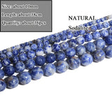 Sodalite Stone Beads Drop Round Faceted Rondelle for Bracelet