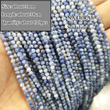 Sodalite Stone Beads Drop Round Faceted Rondelle for Bracelet
