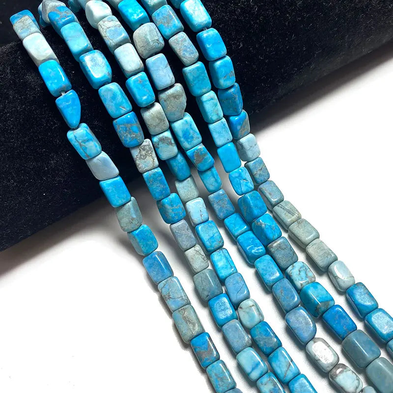 5-6MM Turquoise Square Stone Beads for Jewelry Making