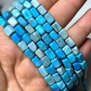 5-6MM Turquoise Square Stone Beads for Jewelry Making