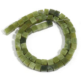 Natural Canada Jade Stone Beads 4mm 6mm 8mm Cube Beads for DIY Bracelet