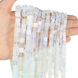 Natural Canada Jade Stone Beads 4mm 6mm 8mm Cube Beads for DIY Bracelet