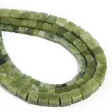 Natural Canada Jade Stone Beads 4mm 6mm 8mm Cube Beads for DIY Bracelet