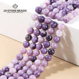 Lepidolite Stone Beads Round Spacer Beads 4-12mm