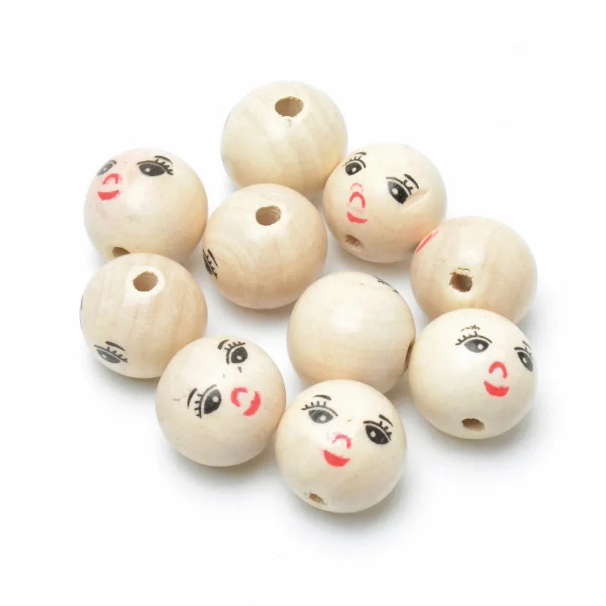 Unfinished Wooden Beads for Jewelry Making and Pacifier Clip