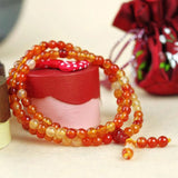 Natural Coloured Agate Jade 6-8mm 108 Beads Necklace Women Yoga Beaded Pendant