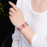Sweet Natural Crystal Beads Bracelet for Women