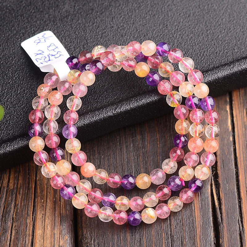 Sweet Natural Crystal Beads Bracelet for Women