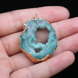 Crystal Quartz Stone Pendant for DIY Jewelry Making